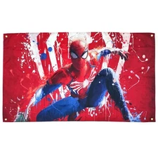 Callibrio Spiderman Flag for Room Decor - 3x5' Hanging Tapestry for GAMERS