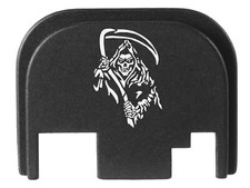 Anodized Aluminum Rear Plate for Glock 17 19 19X Gen 1-4, USA Made