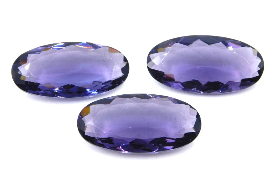 Lab Created Amethyst Oval Cut Loose Gemstone 20X40 MM For Pendant Stone P-1142 - Image 4 of 4