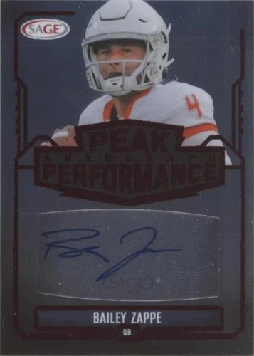 2022 SAGE Low Series Bailey Zappe #PKA-BZ