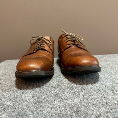 Johnston Murphy Dress Shoes Mens 12 M Brown Leather Lace Up  display picture 3