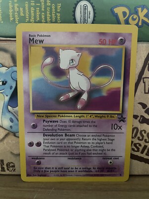1999 mew pokemon card PSA 10 1999 Japanese Ancient Mew 1 Corrected Promo Pokemon Card