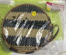 Thirty-One  - Brand New - Navy Striped Straw Handbag - Ag17