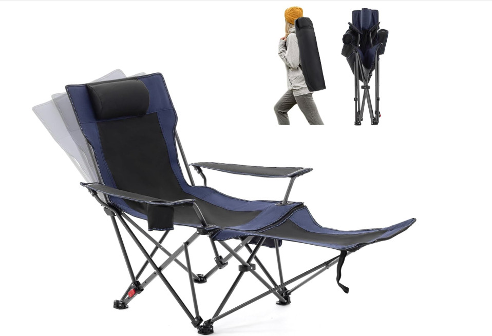 COMODA Silla De Playa Camping Eventos Deportivos Plegable Piscina Con Portavasos