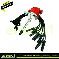 HEI Distributor + Spark Plug Wire Set Fits GM Chevrolet 305 350 400 C.I V8