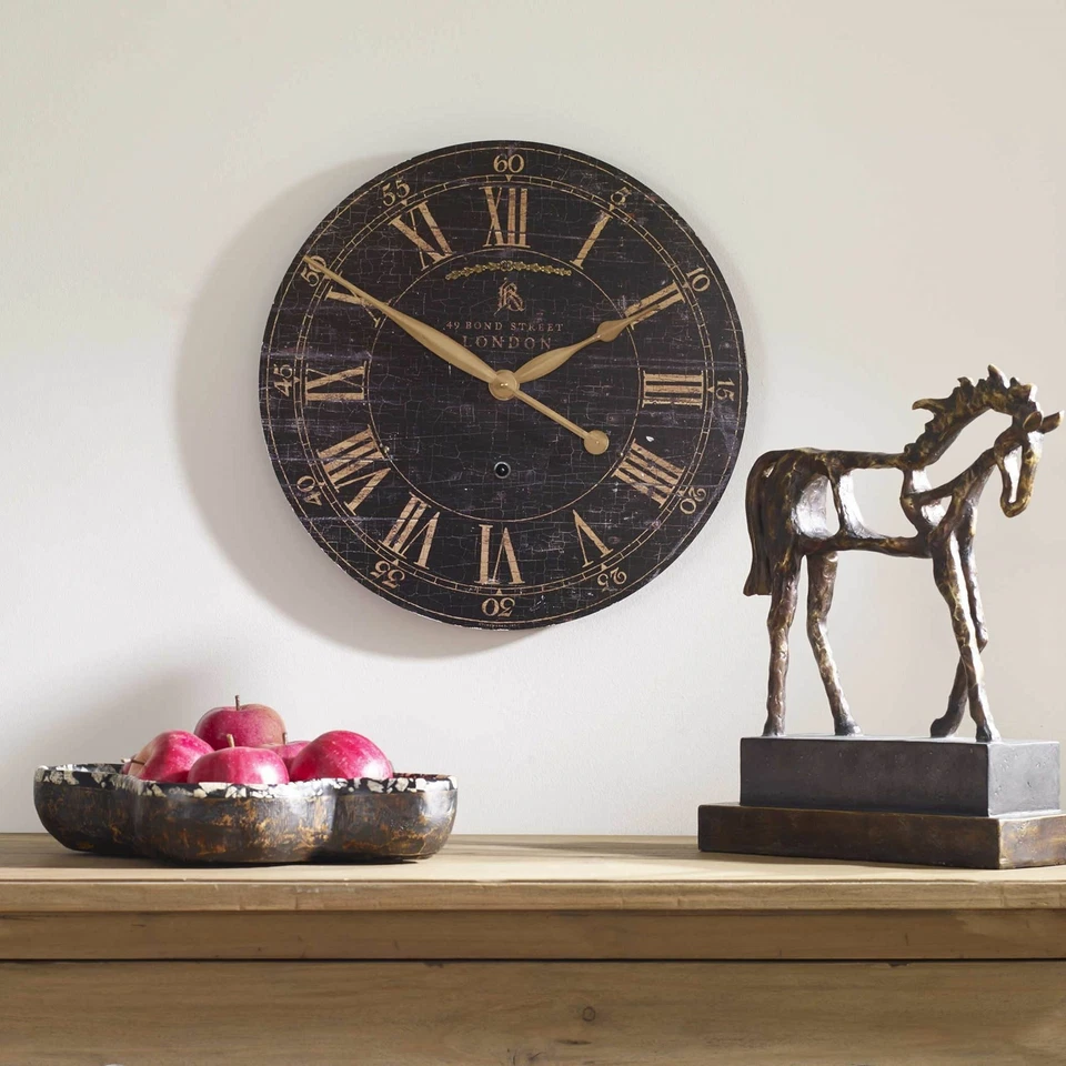 Uttermost 6029 Bond Street 18" Black Wall Clock - Image 2 of 3