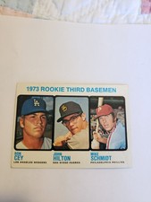 1973 Topps Rookie Third Basemen Schmidt RC Ron Cey John Hilton #615 EX+