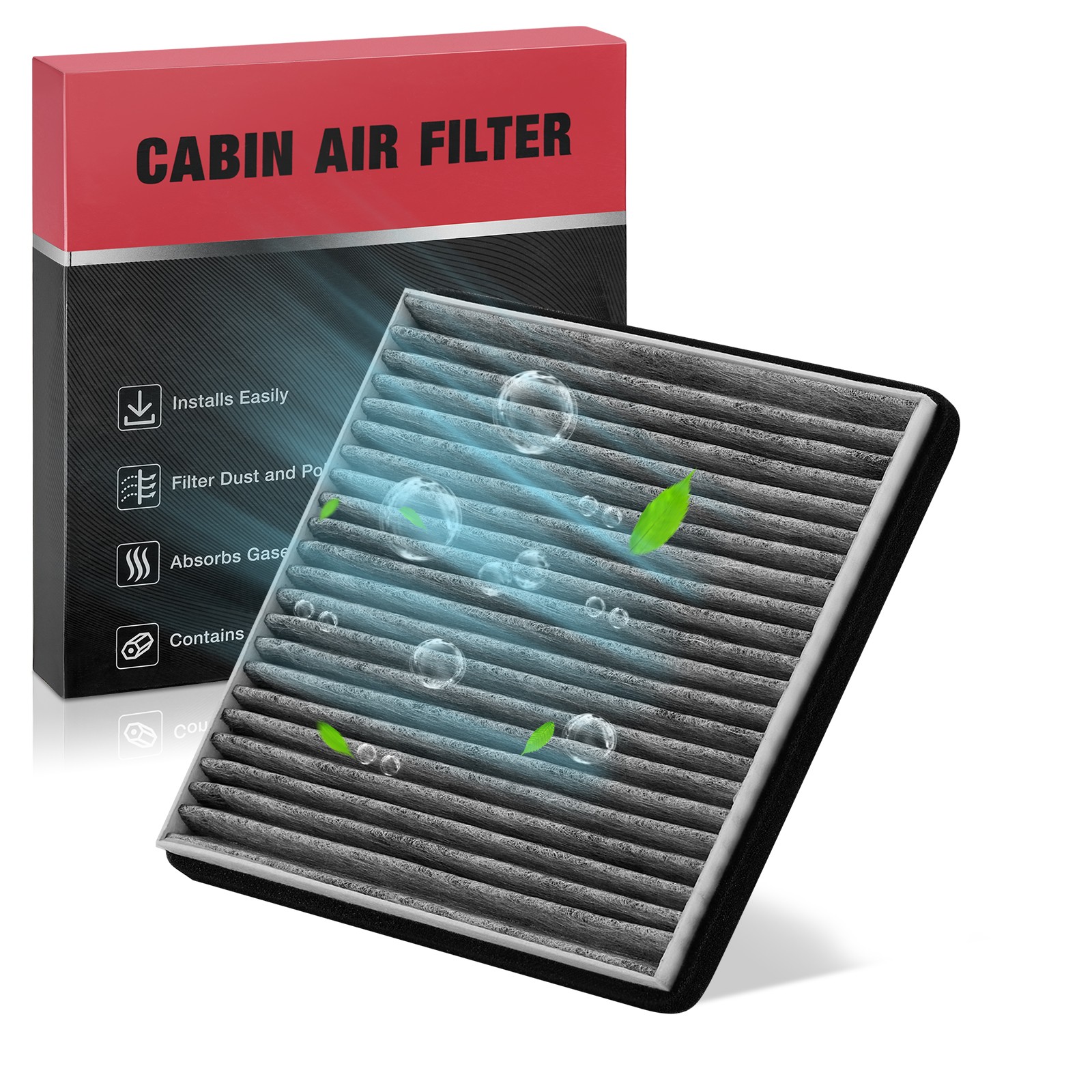 Cabin Air Filter For Cadillac CTS 2003-2004 3.2L 2004-2005 5.7L SRX 2004-2009