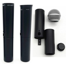 Wireless Microphone Tube Body Mesh Head Cover for Shure BLX288 BETA58A SM58 PG58