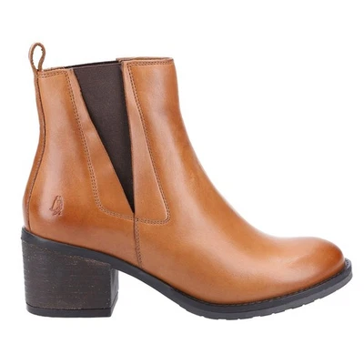 Bottes En Cuir À Enfiler Hush Puppies Hermione Pour Femmes Tan - Photo 1/4