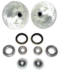 Fits Mopar Front Replacement Disc Brake Rotors 11"  5 x 4.5" Drilled & Slotted