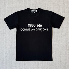 Comme Des Garcons CDG 1986 ete Black T-shirt  Size Medium  BRAND NEW