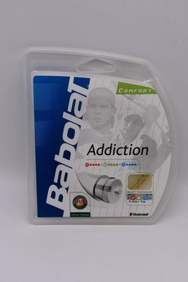 New 40' Set BABOLAT Addiction 130/16 Gauge TENNIS RACKET STRING Comfort!!