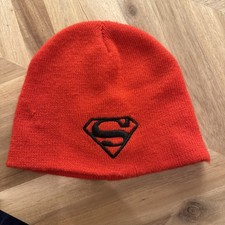 Superman DC Comics Red S Logo Knit Skull Cap Snow Ski Beanie Official OSFM