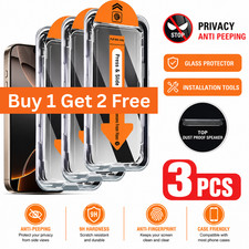 Privacy Tempered Glass Screen Protector For iPhone 17 Pro Max 16 15 14 13 12 11