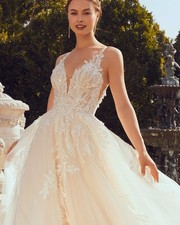 Designer glitter lace wedding dress wedding dress 32-60 straps sequins ivory