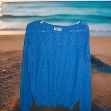 COLLEGE POINT SPORTSWEAR VINTAGE 1980S WOMANS KNIT STYLE SWEATER