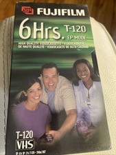 Fujifilm HQ T-120 Blank VHS Tape Brand New in Shrink Wrap 6 Hours