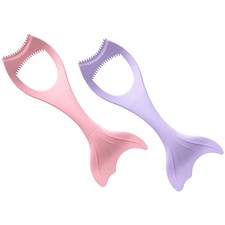 2 Pcs Silicone Mascara Drawing Aid And Eyeliner Stencils Makeup Tools