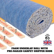 Carpet Underlay 11mm Thick - Luxury Soft High Density PU Foam Insulation Roll