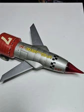 Rare 1960's Solar X7 Japan Space Rocket Tin and Plastic Toy