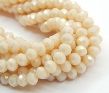 Czech Bohemian Crystal Glass Beads Faceted Rondelle 6Mm 85 Pieces round Loose Sp