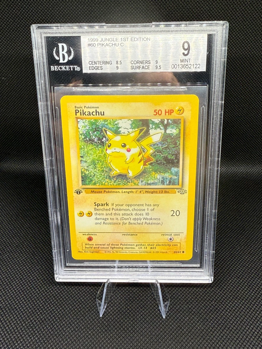 Pikachu Pokémon TCG Grade 9 Jungle Individual Collectible Card
