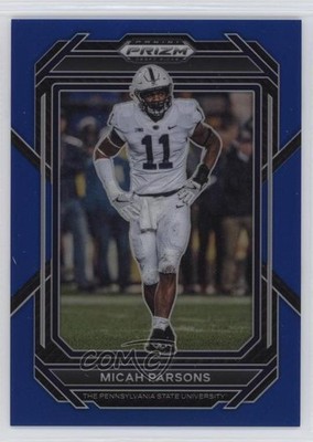 2023 Panini Prizm Draft Picks Blue Prizm /199 Micah Parsons #75 i5f