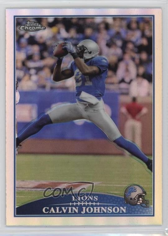 2009 Topps Chrome Refractor Calvin Johnson #TC10 HOF 1g04