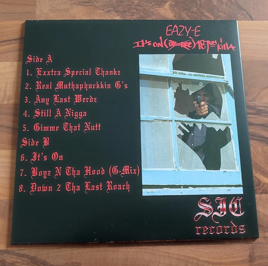 EAZY-E – ITS ON (DR. DRE) 187UM KILLA BLACK VINYL LP Yella Ice Cube Snoop NWA - Bild 2 von 4