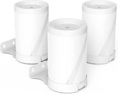 Wall Mount for TP-Link Deco BE63/ BE65/BE10000 Mesh Wi-Fi 7 System (White-3Pack)