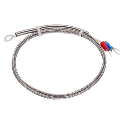 K Typ Thermoelement PT100 6mm Ring Hochtemperatur Sonde 3.3ft Draht 0 bis 600°C