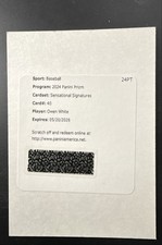 2024 Panini Prizm - Sensational Signatures Owen White #SS-OW (AU, RC)