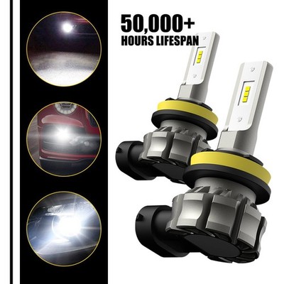 B3F AUXITO H11 H8 LED Fog Light Bulbs Lamps Wireless 6500K Cool White CANBUS 2X