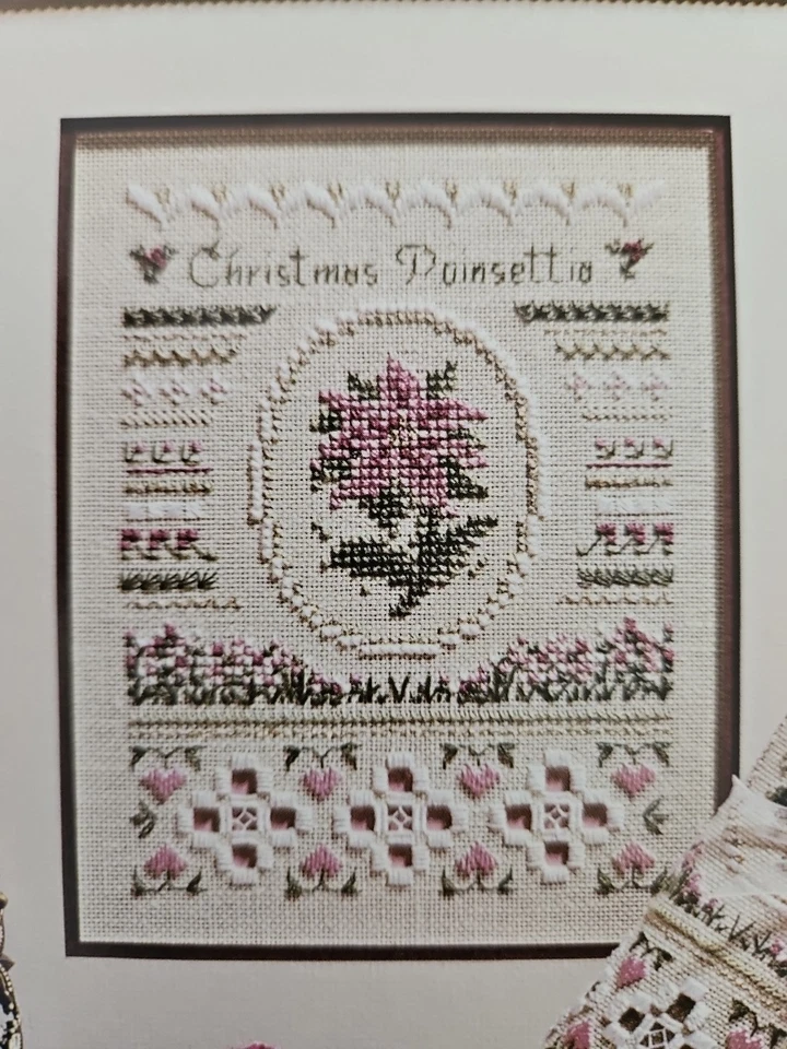 The Victoria Sampler CHRISTMAS POINSETTIA SAMPLER Cross Stitch Pattern FCE - Image 2 of 4