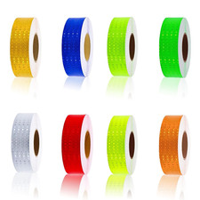 8 Rolls High-Visibility Reflective Tape   Waterproof, Self-Adhesive for Trailers