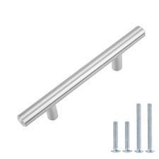 Amazon Basics Euro Bar Cabinet Handles Drawer Pulls Kitchen Cabinet Hardware