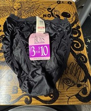 VINTAGE MAIDENFORM WISEBUY HIGH CUT BRIEF PANTY  SIZE 5.  BLACK