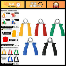 Hand Grip Strengthener Set - 5 Resistance Levels, X-Light to X-Heavy, Fitness To