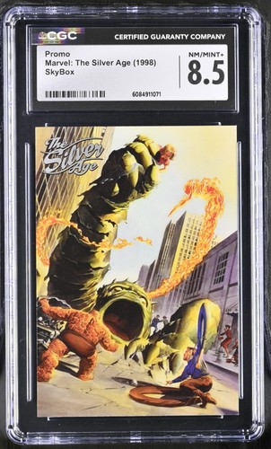 The Silver Age Marvel Promo Card Skybox 1998 CGC 8.5 Alex Ross Fantastic Four