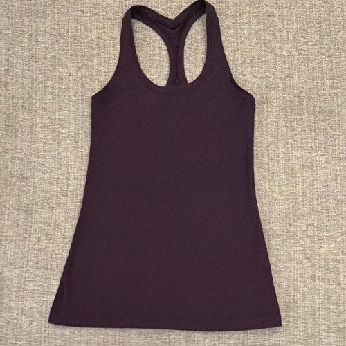 lululemon athletica Women's Purple Racerback Tank Top Size 6 Scoop Neck Stretch