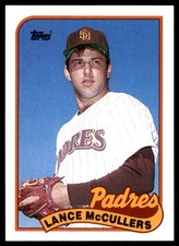 Lance McCullers 1989 Topps #307 Padres MLB READ FREE SHIPPING AutographDen
