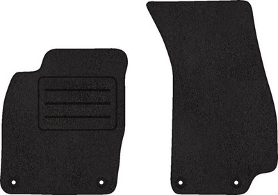Fußmatten Velours Autoteppich passend für Audi A8 D5 Short vorne schwarz