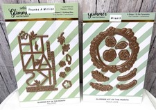 Spellbinders GLIMMER of the Month THANKS A MILLION Wreath Floral Hot Foil Plates