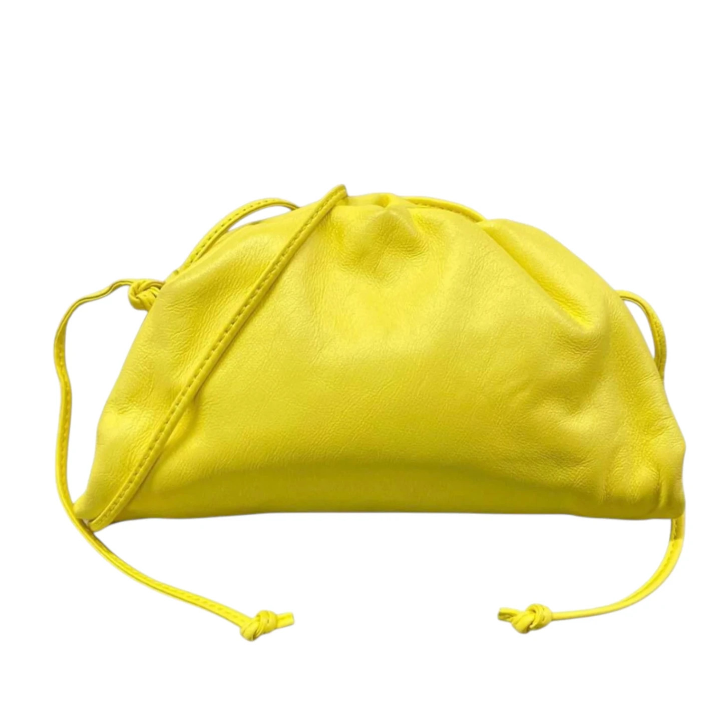 Bottega Veneta Mini The Pouch Leather Yellow Used