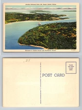 Mt Desert Island, ME-Maine, Entrance to Somes Sound Harbor Vintage Postcard