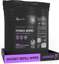 Gym Wipes Refill, 700 Count, Large 8"X12" Fitness Equipment Wipes with Cleaning