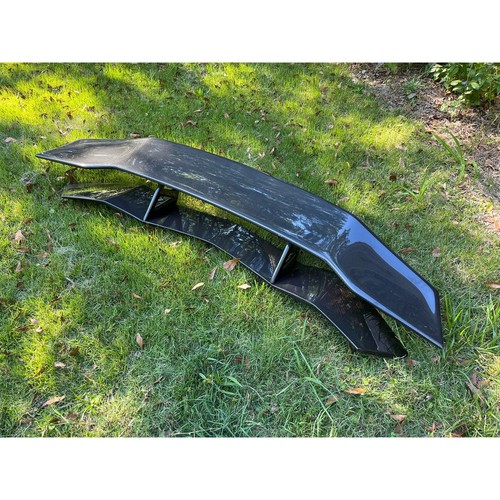 Lamborghini Aventador Carbon Fiber Trunk Rear Wing Spoiler Black - Picture 9 of 15