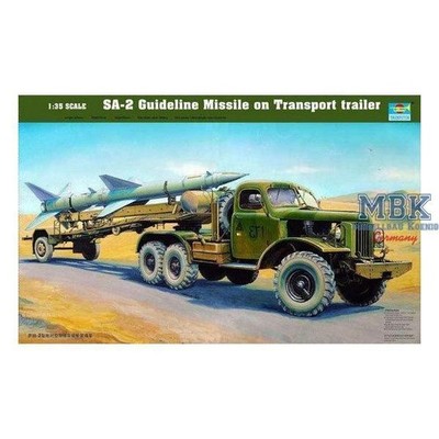 TRUMPETER TRU00204 SA-2 Guideline Missile on Transport trailer