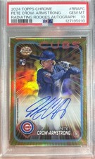 2024 Topps Chrome Pete Crow-Armstrong Radiating Rookies Auto #RRA-PC  /23 CUBS